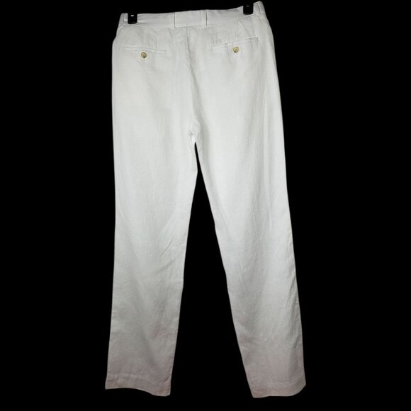 Michael Kors Mens Greenwich Linen Blend Pants White Size 32 - Picture 15 of 16